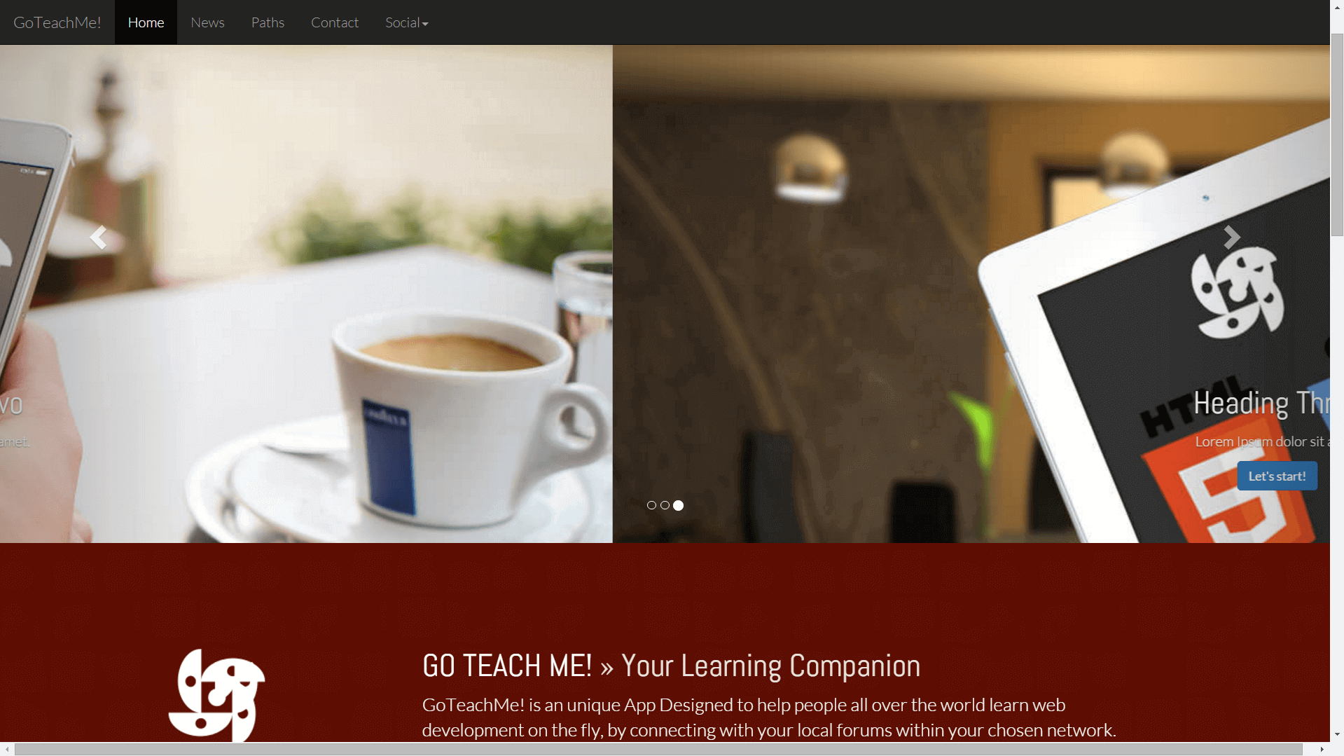 GoTeachMe! Website